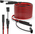 Electop 15Feet SAE to SAE Extension Cable, Quick Connect Disconnect SAE Power Connector Cable Wire Harness 14AWG with Dust Cap for Automotive RV Motorcycle Solar Panel SAE Plug Battery Charging Cable