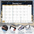 2023 Desk Calendar – 12 Months Large Monthly Desk Calendar 2023, 17" x 12", Jan 2023 – Dec 2023, Desk Pad, Ruled Blocks, To-do List & Notes, Tear Off, Best Desk/Wall Calendar, Gorgeous Marble Designs