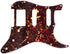 IKN Strat HSS Pickguard Guitar Back Plate Set for Standard Strat Modern Style Guitar Part, 4Ply Brown Tortoise