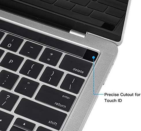 for MacBook Pro Touch Bar Keyboard Cover, CaseBuy Ultra Thin Clear Keyboard Skin for 2019 - 2016 Release MacBook Pro with TouchBar 13 Inch A2159 A1706 A1989 or 15 Inch A1707 A1990 Protective Skin