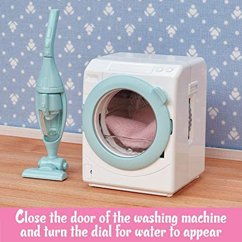 Calico Critters, Doll House Furniture and Décor, Laundry & Vacuum Cleaner