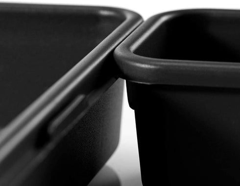 madesmart 8-Piece Interlocking Bin Pack-Carbon Collection Customizable Multi-Purpose Storage, Durable, Easy to Clean & BPA-Free