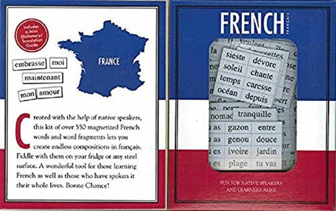 Magnetic Poetry - French Kit - Words for Refrigerator - Write Poems and Letters on the Fridge - Made in the USA