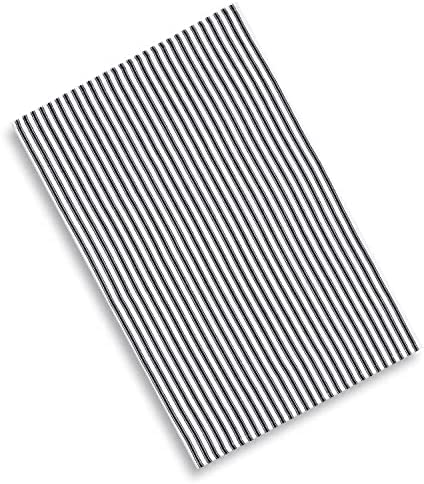Cackleberry Home Black and White Ticking Stripe Kitchen Towels 18 x 28 Inches 100% Cotton Woven, Set of 3