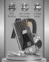 Carbon Fiber Minimalist Wallets For Men - Slim Money Clip Card Holder RFID Blocking Aluminum Metal Case Gifts For Him