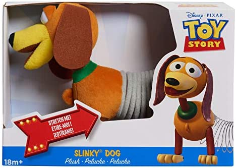 Disney and Pixar Toy Story Slinky Dog Plush, Toys for 3 Year Old Girls and Boys, by Just Play