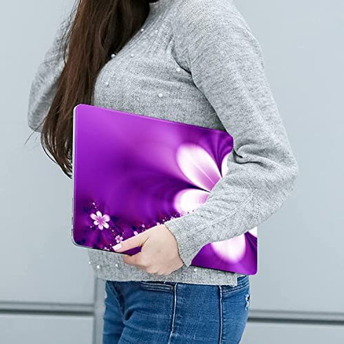 Purple Flowers 11.6 13 13.3 14 15 15.6 inches Netbook Laptop Skin Sticker Reusable Protector Cover Case for Laptop Notebook FY-NEK-13
