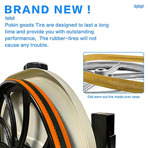 Urethane Band Saw Tires 14" x 1" x .095" Compatible with Bandsaws Wheels Including Jet Grizzly & Powermatic for Woodworking Projects ( No Adhesive Needed) - 2 Pack