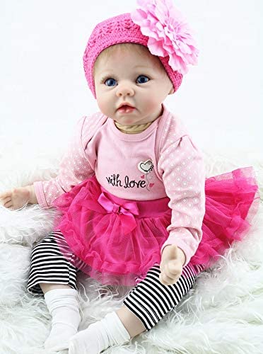 Pedolltree Reborn Baby Dolls Clothes Baby Girl Clothing Tutu Skirt Outfit Sets for 20- 23 Inch Reborn Doll Accessories