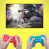 FYOUNG Hand Grips Compatible with Switch/Switch OLED Model Controllers, Grip Compatible with Switch Joy Con - Blue and Red (2 Packs)
