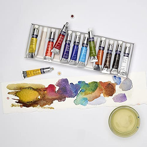 Winsor & Newton 390636 Cotman Water Colour Paint, Set of 12, 8ml Tubes