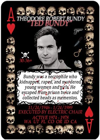 Serial Killer Cards 54 Unique American Serial Killer Playing Cards