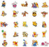 Winnie The Pooh Stickers| 50pcs PVC Waterproof Cute Disney Vinyl Decals Stickers Piglet Eeyore Pooh Bear Tigger Stickers Gift for Teen Boy and Girls DIY Laptop Notebook Water Bottle Suitcases Phone