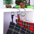 Boao 6 Pieces Christmas Stocking Holders Mantel Stockings Hanger Christmas Metal Hook Hanger for Christmas Party Decoration (Silver)