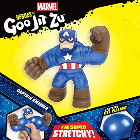 Heroes of Goo Jit Zu Licensed Marvel Hero Pack - Captain America, Multicolor (41057)