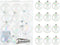 Joiedomi 12 Pcs 80mm/ 3.15'' Christmas Ball Ornaments Set with Chrome Effect, Shatterproof Christmas Ball Ornaments Clear Plastic Ornaments for Christmas Holiday, Party Decorations, Tree Ornaments