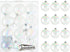 Joiedomi 12 Pcs 80mm/ 3.15'' Christmas Ball Ornaments Set with Chrome Effect, Shatterproof Christmas Ball Ornaments Clear Plastic Ornaments for Christmas Holiday, Party Decorations, Tree Ornaments