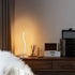 DLLT Spiral Design LED Table Lamp, Modern Desk Lamp Warm White 3000K Bedside Lamps of Metal Base, 1.52m Cable 6W 350LM Nightstand Lamps for Bedroom, Office, Living Room, Home Decor