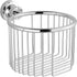 Tissue Paper Basket Shelf Brass for Bathroom Organizers and Storage Shampoo Soap Holder Wall-Mounted Polished Chrome