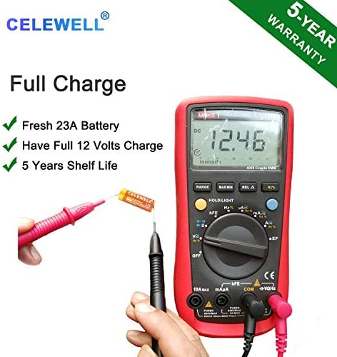 CELEWELL A23 23A Alkaline (5-Pack) Battery Same as 23AE L1028 MN21 ?5-Year Warranty?