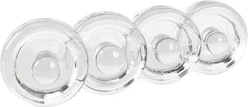 Jillmo Easy Grip Fermentation Weight- 4 Pack of Glass Weights for Wide Mouth Mason Jars