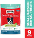 Milk-Bone Brushing Chews Daily Dental Dog Treats, Small/Medium Treats, 7.1 Ounce Pouch