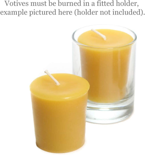 Bluecorn Beeswax 100% Pure Beeswax Votives (4 Pack, Raw)