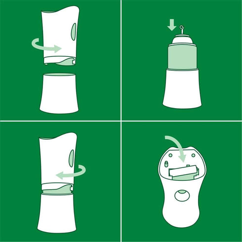 Air Wick Automatic Air Freshener Spray, Fresh Linen, 2ct, Packaging May Vary