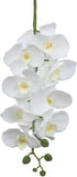 U'Artlines 38 Inch Artificial Butterfly Orchids Branches 4PCS Greenery Plants for Home Decoration(4pcs White)