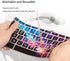 CaseBuy Keyboard Cover for ASUS Chromebook Flip C433 C434TA 2-in-1 Laptop, ASUS C302CA/C423NA/C425TA/C433TA-AS384T/C434TA-DH342T DSM4T DS384T C523NA 14" Chromebook, Letters in Upper Case, Galaxy Black