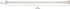Amazon Basics Tension Curtain Rod, Adjustable 36-62" Width - Nickel, Bell Finial
