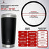 (2 Pack) Replacement Rubber Gaskets Compatible With Yeti Lid Gasket-Seals Fits 20 oz Insulated Stainless Steel Tumblers