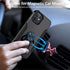 Charlam Compatible with iPhone 12 Case, Compatible with iPhone 12 Pro Case 6.1 Inch 2020 for Men, Scratch-Resistant Shock-Absorbing Protective Bumper Cases Cover with Ring Holder Kickstand, Black