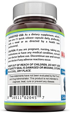 Pure Naturals Magnesium Oxide Quick Release Capsules, 500 Mg, 90 Count