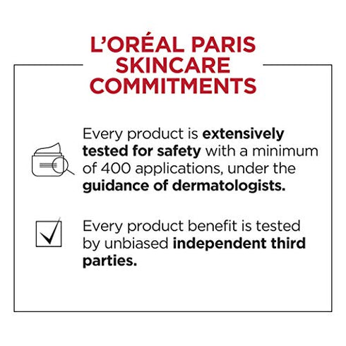 L'Oreal Paris Skincare Revitalift Radiant Smoothing Wet Facial Cream Cleanser with Vitamin C, Gentle Makeup Remover, Face Wash for All Skin Types, 2 count