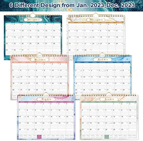 2023 Wall Calendar - Monthly Calendar January 2023 - December 2023, 11" × 8.5", Twin-Wire Binding, Hanging Loop, Premium Thick Paper Perfect for Organizing