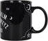 Mug - Ceramic Tea/Coffee - Talking/Ouija Board Mug - Black Gothic Wicca Witchcraft Design - Spirit Board