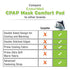 CPAP Neck Pad - Premium CPAP Strap Covers by Endurimed - Compatible with Headgear Strap for CPAP - Comfort Cushions for Most Full Face Mask