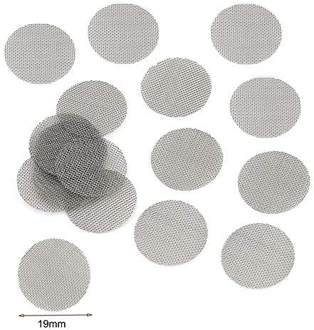 200pcs Pipe Screens Stainless Steel Screens, Premium 3/4 Inch Pipe Screen with Metal Box