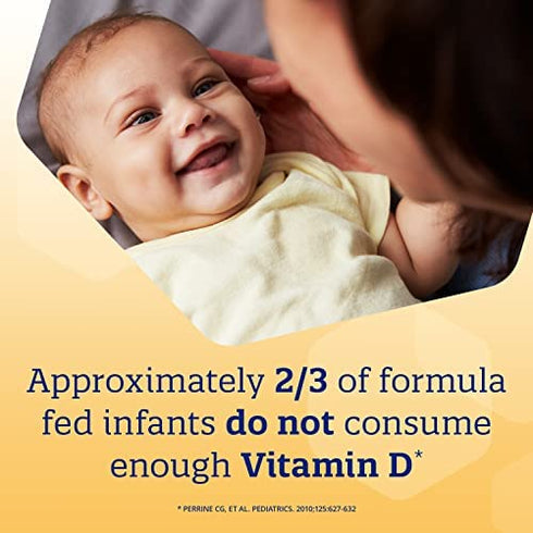 Enfamil D-Vi-Sol Vitamin D Drops for Infants, Supports Strong Bones and Teeth, Gluten-Free, Easy to Use Dropper Bottle 50 mL (Pack of 2)