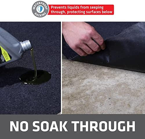 Drymate Oil Spill Mat (29" x 36"), Premium Absorbent Oil Pad - Reusable/Durable/Waterproof - Contains Liquids, Protects Garage Floor Surface (USA Made)