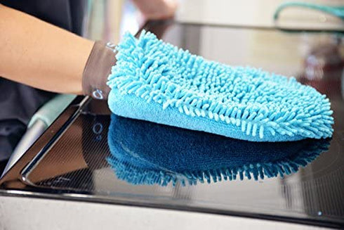 Evriholder Sophisti-Clean Stainless Steel Multipurpose Mitt, Blue