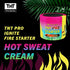 Hot Sweat Cream Pre Workout Enhancer Sweat Gel |TNT Pro Ignite Thermogenic Hot Cream for Max Sweat | Body Gel Tropical Scent 6.5oz