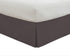 Lux Hotel Tailored Bed Skirt Classic 14" Drop Length Pleated Styling, Twin XL, Grey