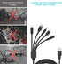 5 in 1 USB Charger Cable Cord for Nintendo NDS Lite/Wii U/New 3DS(XL/LL),3DS(XL/LL),2DS,DSi(XL/LL),NDS/GBA SP(Gameboy Advance sp),PSP 1000 2000 3000