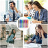 Hirsrian Erasable Pens, Erasable Gel Ink Colors Pen, 0.5mm Fine Point Ballpoint Pens Quick-drying Gel Erasable Pen for Adults Kids Students School Office Stationary Supplies Gifts