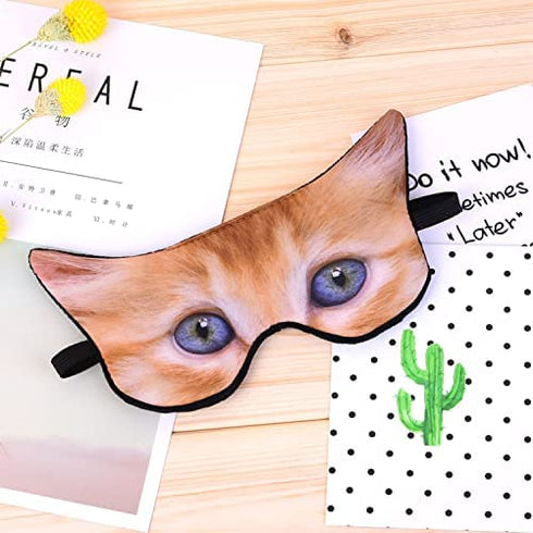 HXINFU 3d Eye Mask For Sleeping Women Travel Home Office Eye light cover Sleeping Blindfold Funny