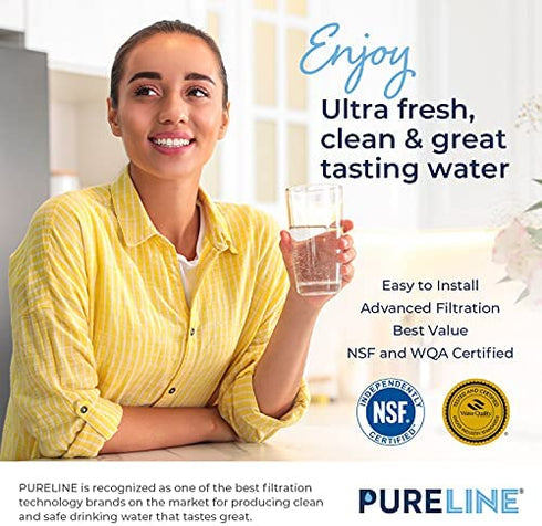 PureLine WFCB & NGRG 2000 Water Filter Replacement. Compatible with WF1CB, WFCB, NGRG 2000, RG-100 (2 Pack)