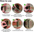 SXUEG Brick Hook Clips for Hanging, Metal Hook for Hanging Outdoor Clips for Pictures Fits Brick 2 1/4 Inch to 2 3/8 Inch (Bronze(6pcs) fits Bricks 2-1/4" to 2-3/8" high)