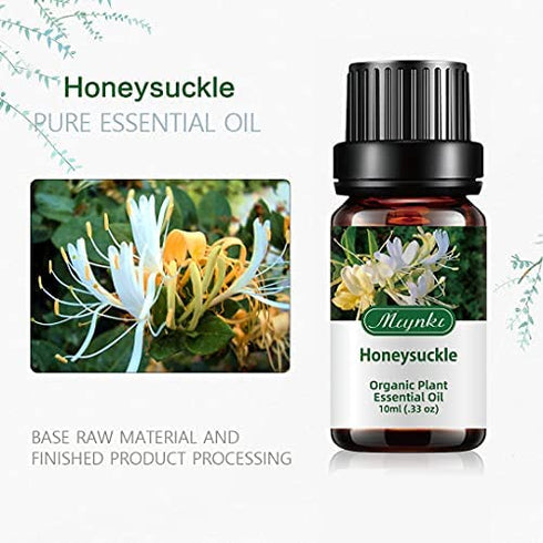 Essential Oils Honeysuckle Essential Oil - Organic Plant & Natural 100% Pure Honeysuckle Oil for Diffuser, Humidifier, Massage,Sleep, Bath, Skin & Hair Care - 10ml